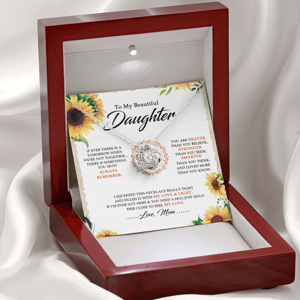 To My Beautiful Daughter - You Are Braver Than You Believe - Necklace SO18V