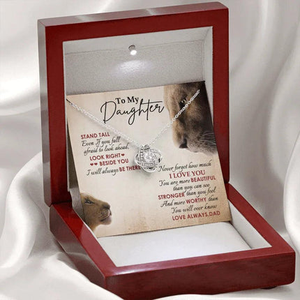 To My Daughter - Never Forget How Much I Love You - Necklace SO78V - Charming Present