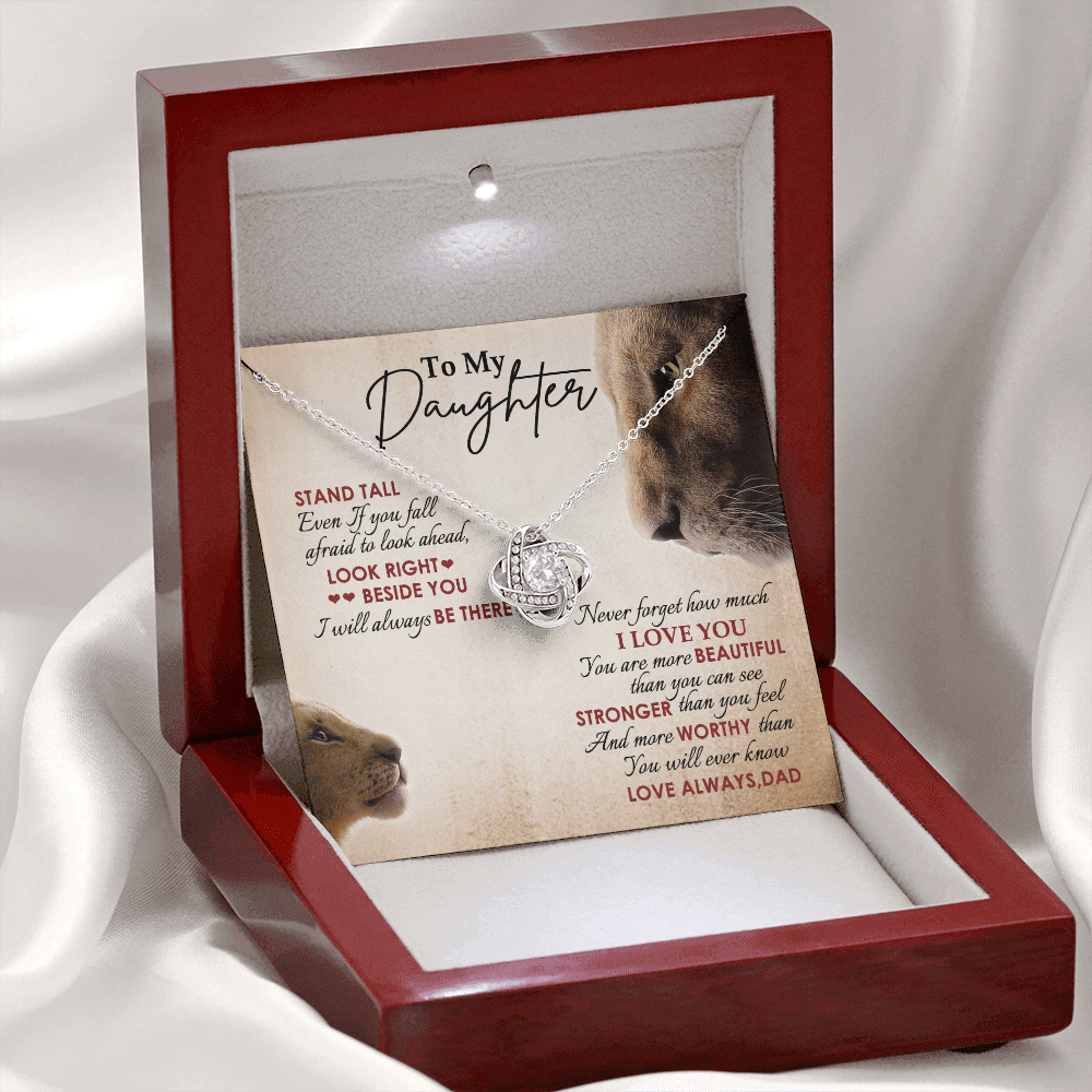 To My Daughter - Never Forget How Much I Love You - Necklace SO78V