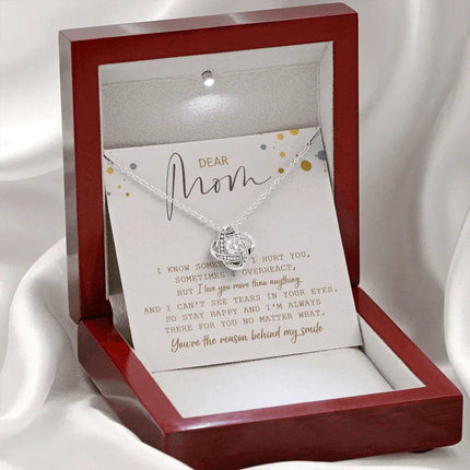 Dear Mom You're The Reason Behind My Smile Necklace SO21T - Charming Present