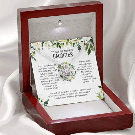 To My Beautiful Daughter - You're An Incredible Blessing - Necklace SO148V - Charming Present