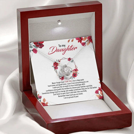 To My Daughter - Remember How Much You Are Loved - Necklace SO82T - Charming Present