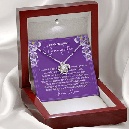 To My Beautiful Daughter - You'll Alway Be My Little Girl - Necklace SO76V - Charming Present