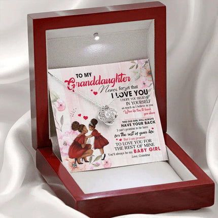 To My Granddaughter - You Will Always Be My Baby Girl - Necklace DR09 - Charming Present