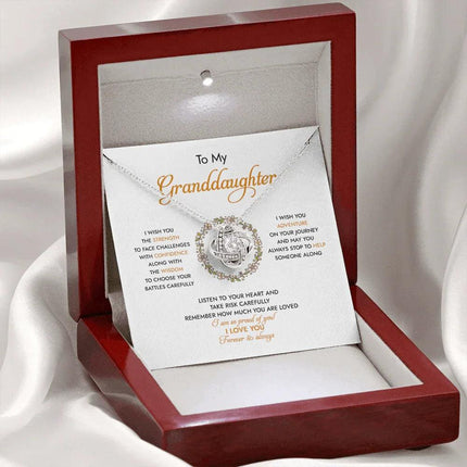 To My Granddaughter I Am So Proud Of You - Necklace SO94 - Charming Present
