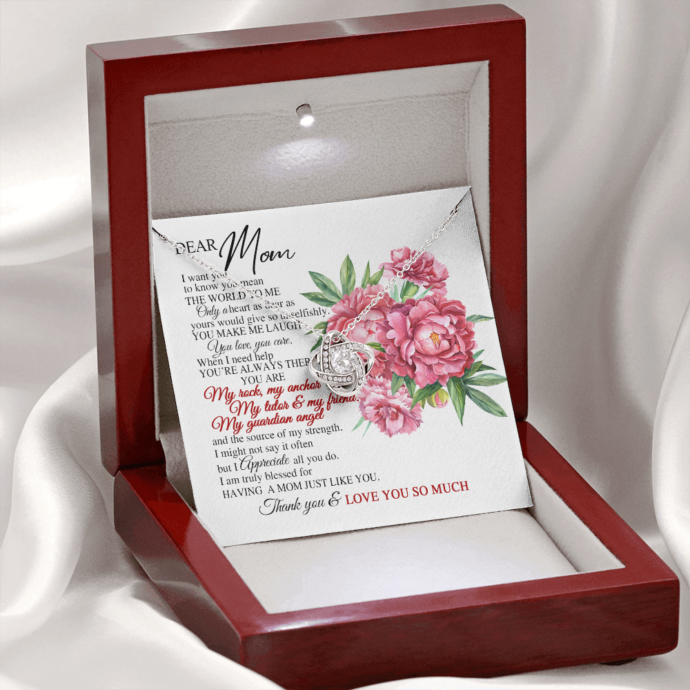 Dear Mom I Truly Blessed For Having A Mom Just Like You Necklace SO63