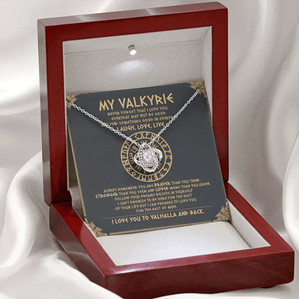 To My Daughter - Never Forget That I Love You To Valhalla - Viking Necklace SO111T - Charming Present