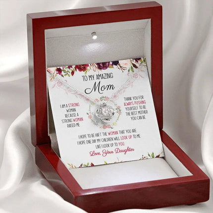 To My Amazing Mom You're The Best Mom Ever Necklace SO51V1 - Charming Present