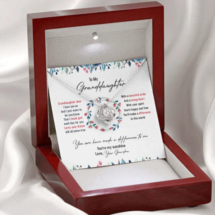To My Granddaughter I Pray Your Dream Will All Come True - Necklace SO36T - Charming Present