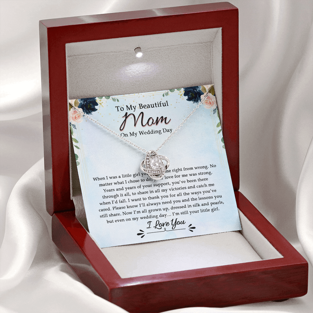 To My Beautiful Mom On My Wedding Day - Necklace SO17V