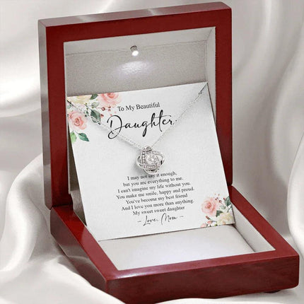 To My Daughter I Love You More Than Anything Necklace SO71 - Charming Present