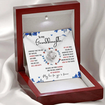 To My Granddaughter My Love For You Is Forever - Necklace SO35T - Charming Present