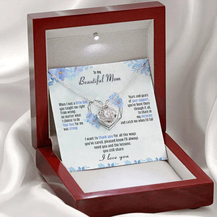 To My Mom I Just Want To Say Thank You - Necklace SO46T - Charming Present