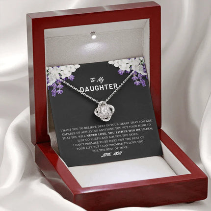 To My Daughter - Believe Deep In Your Heart - Necklace DR03 - Charming Present
