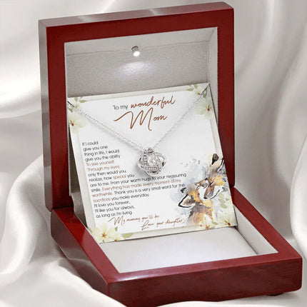 To My Wonderful Mom - I'll Love You Forever - Necklace SO50T - Charming Present