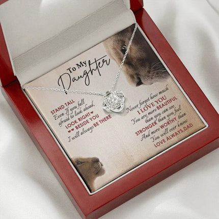 To My Daughter - Never Forget How Much I Love You - Necklace SO78V - Charming Present