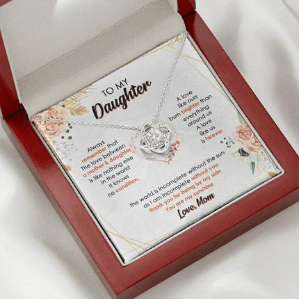 To My Daughter I Am Incomplete Without You - Necklace SO44V - Charming Present