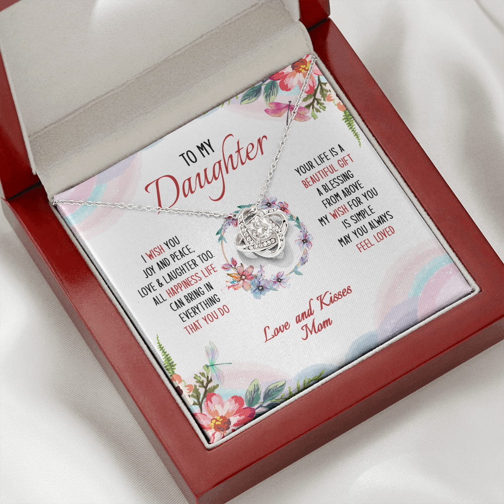 To My Daughter May You Always Feel Loved - Necklace SO34V