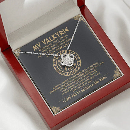 To My Daughter - Never Forget That I Love You To Valhalla - Viking Necklace SO111T - Charming Present