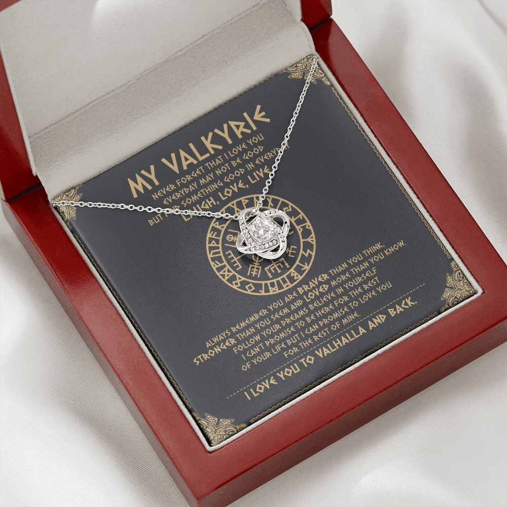 To My Daughter - Never Forget That I Love You To Valhalla - Viking Necklace SO111T