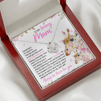 To My Mom - I Will Still Always Be Yours And Always In Your Heart - Necklace SO49T - Charming Present