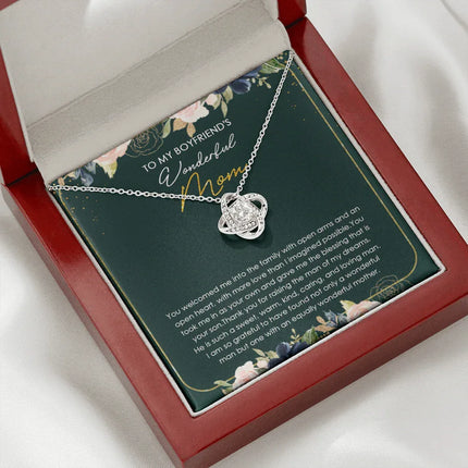 To My Boyfriend's Mom Thank You For Raising The Man Of My Dreams Necklace SO22V - Charming Present