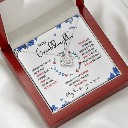 To My Granddaughter My Love For You Is Forever - Necklace SO35T - Charming Present