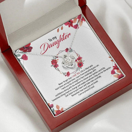 To My Daughter - Remember How Much You Are Loved - Necklace SO82T - Charming Present