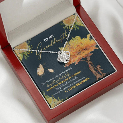 To My Granddaughter - Always Hold Your Head Up High - Necklace DR13 - Charming Present