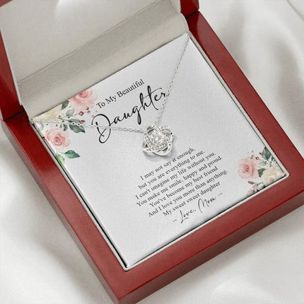 To My Daughter I Love You More Than Anything Necklace SO71 - Charming Present