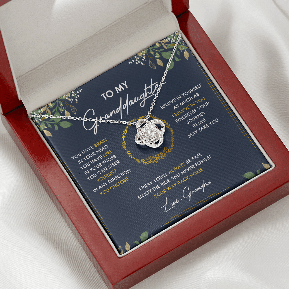 To My Granddaughter Never Forget Your Way Back Home - Necklace SO33V