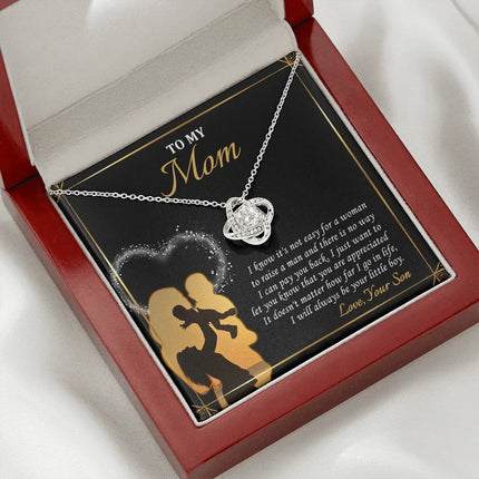 To My Mom - I Love You Forever And Always - Necklace SO119V - Charming Present