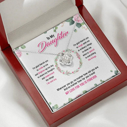To My Daughter My Love For You Is Forever - Necklace SO37T - Charming Present