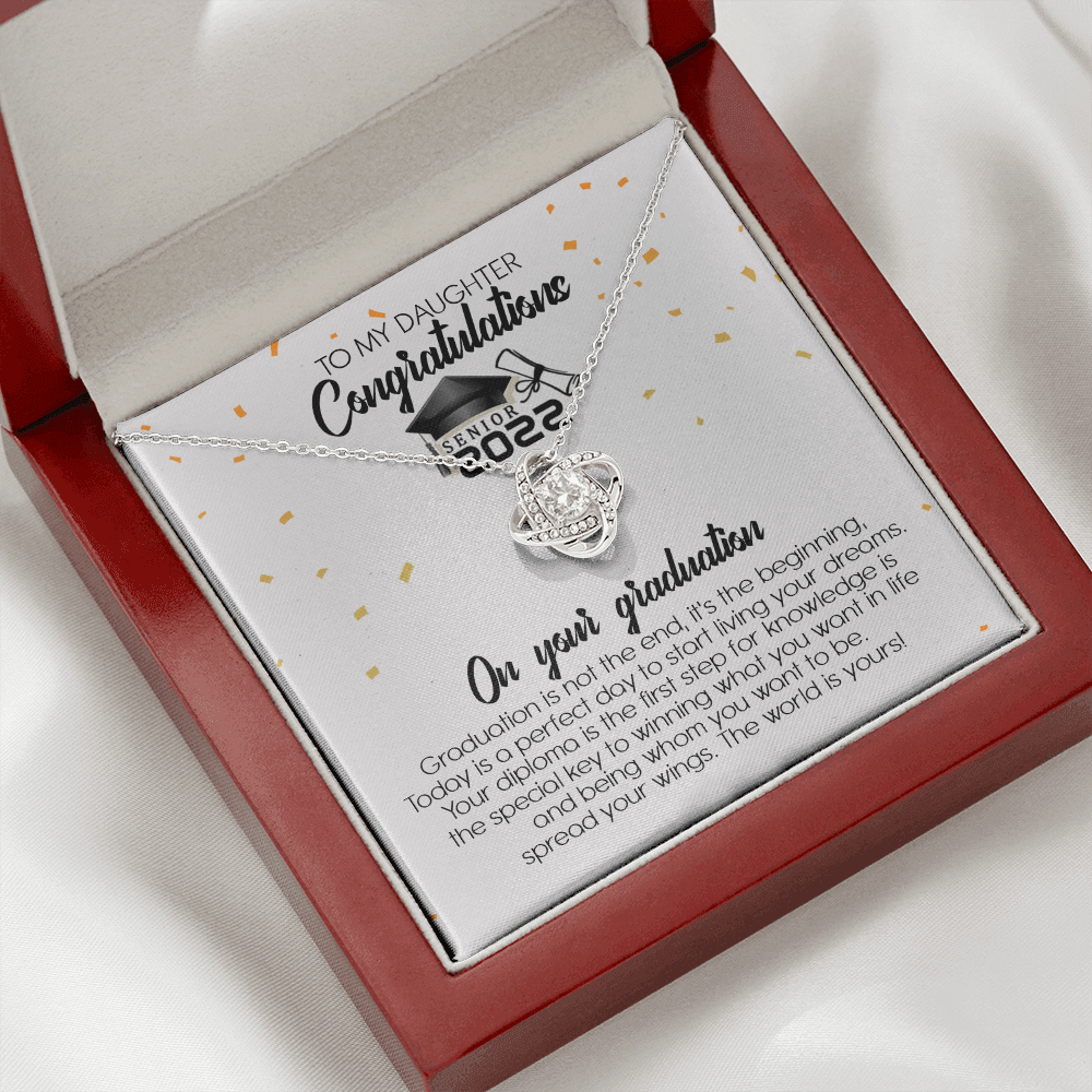 To My Daughter - Congratulation On Your Graduation - Necklace SO107T