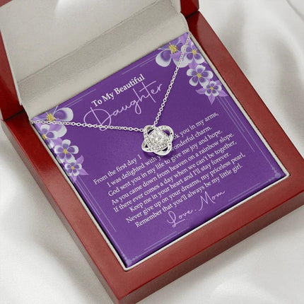 To My Beautiful Daughter - You'll Alway Be My Little Girl - Necklace SO76V - Charming Present