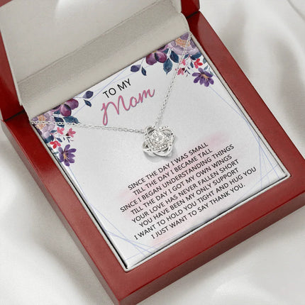 To My Mom - Your Love Has Been My Only Support - Necklace SO59V - Charming Present