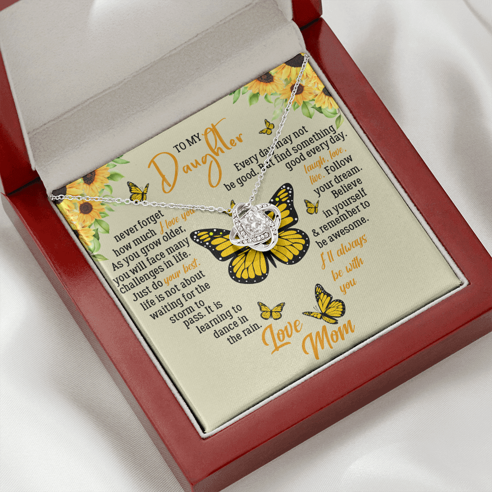 To My Daughter - Never Forget How Much I Love You - Necklace SO121T