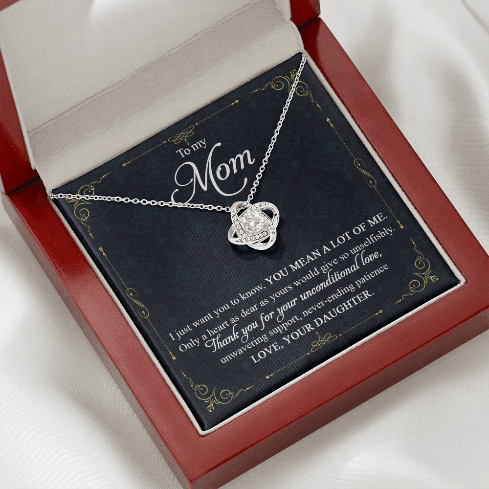 To My Mom Thank You For Your Unconditional Love - Necklace SO90