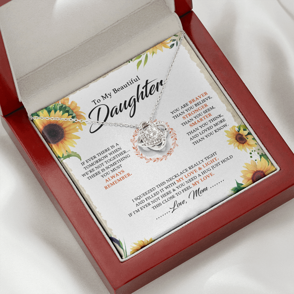 To My Beautiful Daughter - You Are Braver Than You Believe - Necklace SO18V