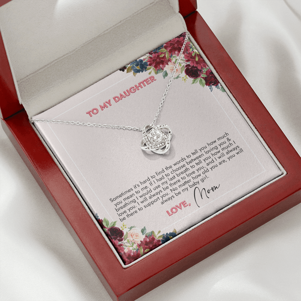 To My Daughter You Will Always Be My Girl Necklace SO73