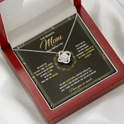 To The Best Mom - Happy Mother's Day The Person I Looked Up To - Necklace SO41Tv2 - Charming Present
