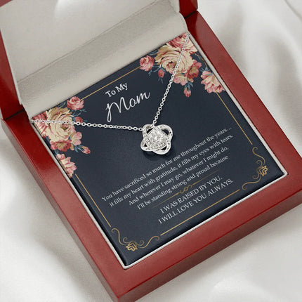 To My Mom - I Will Love You Always - Necklace SO55V - Charming Present