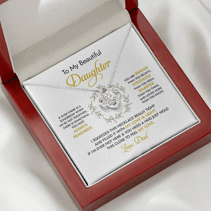 To my Beautiful Daughter - You Mean To Me - Necklace SO50v2 - Charming Present