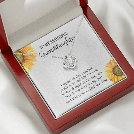 To My Granddaughter - Feel My Love - Necklace DR10 - Charming Present