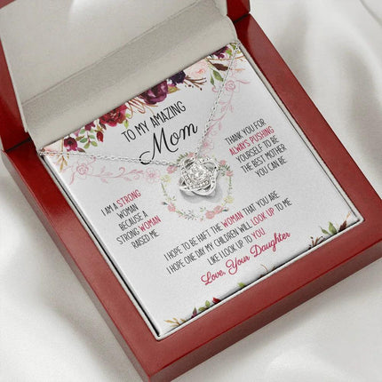 To My Amazing Mom You're The Best Mom Ever Necklace SO51V1 - Charming Present