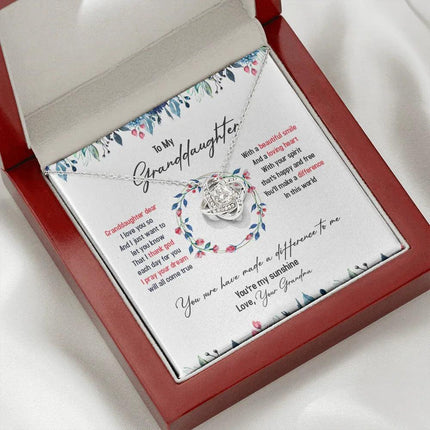To My Granddaughter I Pray Your Dream Will All Come True - Necklace SO36T - Charming Present