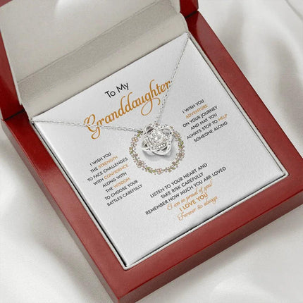 To My Granddaughter I Am So Proud Of You - Necklace SO94 - Charming Present
