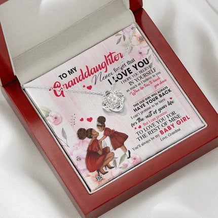 To My Granddaughter - You Will Always Be My Baby Girl - Necklace DR09 - Charming Present