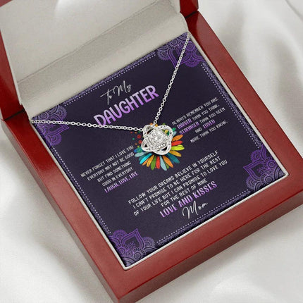 To My Daughter - Never Forget That I Love You - Hippie Necklace SO114T - Charming Present