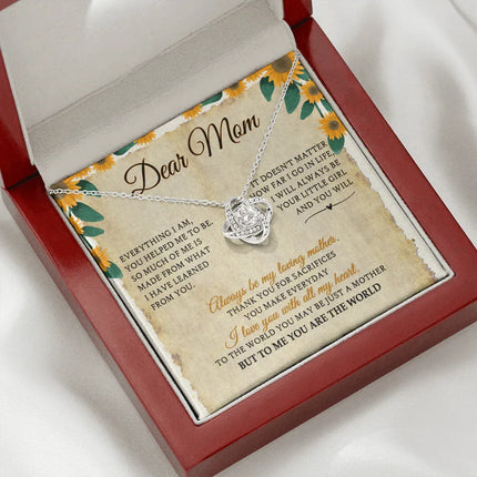 Dear Mom I Will Always Be Your Little Girl - Necklace SO28V - Charming Present
